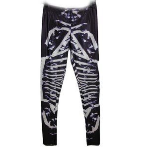 HOT TOPIC XRAY SKELETON SPANDEX LEGGINGS PANTS S-M